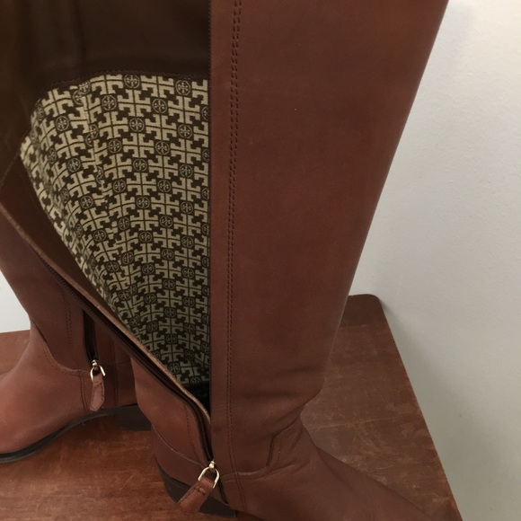 Tory Burch Dark Sepia Fulton knee High Boot Size 8M - Picture 11 of 16